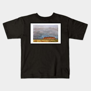 Uluru - Watercolour Kids T-Shirt